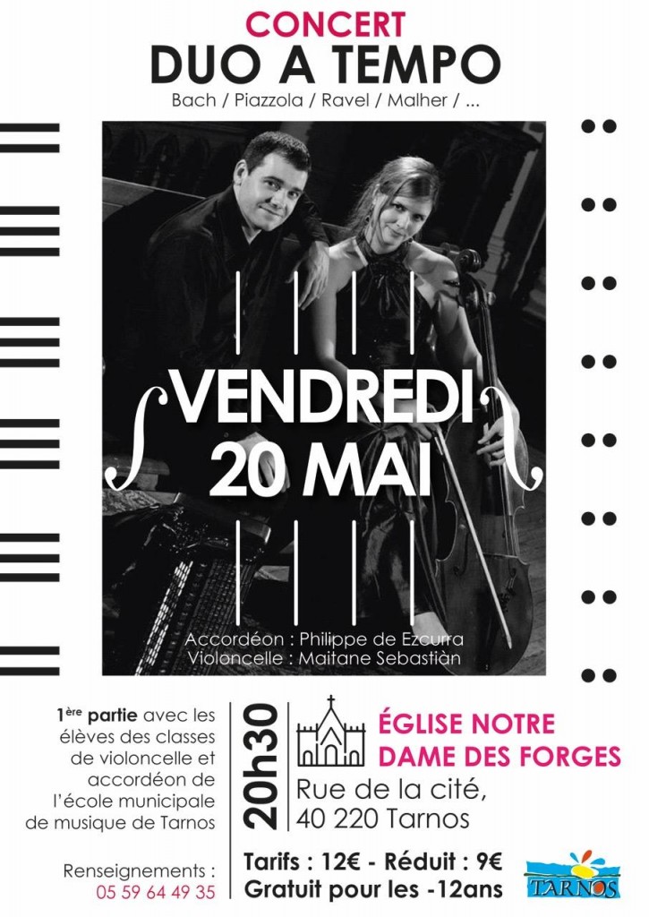 132212concert 20 mai 2016 duo A TEMPO à Tarnos @ Eglise des Forges12_10207267716465132_625729495366683502_o